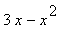 3*x-x^2