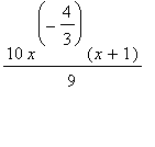 10/9*x^(-4/3)*(x+1)