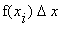 f(x[i])*Delta*x