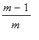 (m-1)/m