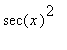 sec(x)^2