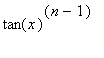 tan(x)^(n-1)