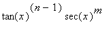 tan(x)^(n-1)*sec(x)^m