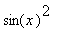 sin(x)^2