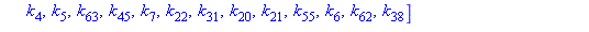 [k[19], k[60], k[43], k[33], k[58], k[26], k[42], k[1], k[11], k[18], k[57], k[51], k[41], k[44], k[35], k[34], k[17], k[2], k[3], k[10], k[9], k[36], k[27], k[50], k[29], k[39], k[46], k[61], k[12], ...