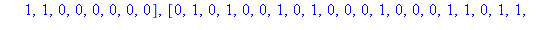 [[0, 1, 1, 1, 0, 0, 0, 1, 1, 0, 0, 0, 0, 1, 0, 1, 1, 0, 1, 1, 1, 0, 1, 0, 0, 0, 1, 0, 0, 0, 0, 1, 1, 1, 0, 1, 1, 1, 0, 1, 1, 0, 0, 1, 0, 0, 0, 1], [0, 1, 0, 0, 1, 0, 0, 0, 1, 0, 0, 1, 1, 0, 0, 1, 1, 1...