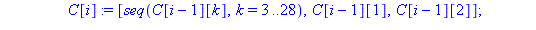 proc (Key::list) local i, k, PC1, PC2, ks, C, D, CD, KPC1, KI; ks := [1, 1, 2, 2, 2, 2, 2, 2, 1, 2, 2, 2, 2, 2, 2, 1]; PC1 := [57, 49, 41, 33, 25, 17, 9, 1, 58, 50, 42, 34, 26, 18, 10, 2, 59, 51, 43, ...