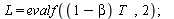 restart; 1; with(Optimization); -1; `:=`(beta, .5); -1; `:=`(w, 50); -1; `:=`(T, 24); -1; `:=`(U, `*`(`^`(C, beta), `*`(`^`(L, `+`(1, `-`(beta)))))); -1; `:=`(con, `+`(`*`(w, `*`(T)), `-`(C), `-`(`*`(...