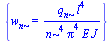 {w[n] = `/`(`*`(q[n], `*`(`^`(l, 4))), `*`(`^`(n, 4), `*`(`^`(Pi, 4), `*`(E, `*`(J)))))}