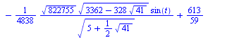 `+`(`/`(`*`(`/`(1, 4838), `*`(`^`(822755, `/`(1, 2)), `*`(`^`(`+`(3362, `*`(328, `*`(`^`(41, `/`(1, 2))))), `/`(1, 2)), `*`(cos(t))))), `*`(`^`(`+`(5, `-`(`*`(`/`(1, 2), `*`(`^`(41, `/`(1, 2)))))), `/...