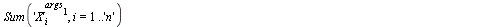 `assign`(powS, proc () if nargs = 1 then Sum(`^`('X'[i], args[1]), i = 1 .. 'n') else Sum(mul(`^`('X'[i, j], args[j]), j = 1 .. nargs), i = 1 .. 'n') end if end proc); -1