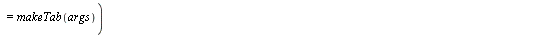 `assign`(makeTab_mm, proc () local vP, U; `assign`(U, makeTab(args)); `assign`(vP, sort([op(indets(U))])); [seq([`*`(mul(k[seq(degree(x, vP[i]), i = 1 .. nops(vP))], x = y[1]), `*`(y[2])), mul(S[seq(d...