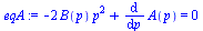 `+`(`-`(`*`(2, `*`(B(p), `*`(`^`(p, 2))))), diff(A(p), p)) = 0