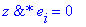 `&*`(z,e[i]) = 0