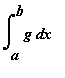Int(g,x = a .. b)