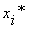 x[i]^`*`