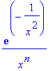 exp(-1/(x^2))/(x^n)