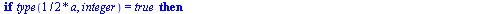 proc (d, x) local m, i, a, Car; if `<`(0, d) then for i to d do if type(`/`(`*`(d), `*`(`^`(i, 2))), integer) = true then `assign`(a, `/`(`*`(d), `*`(`^`(i, 2)))) end if end do end if; if `<`(d, 0) th...