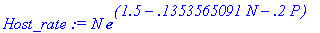 Host_rate := N*exp(1.5-.1353565091*N-.2*P)