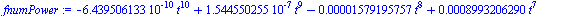`+`(`-`(`*`(0.6439506133e-9, `*`(`^`(t, 10)))), `*`(0.1544550255e-6, `*`(`^`(t, 9))), `-`(`*`(0.1579195757e-4, `*`(`^`(t, 8)))), `*`(0.8993206290e-3, `*`(`^`(t, 7))), `-`(`*`(0.3128031829e-1, `*`(`^`(...