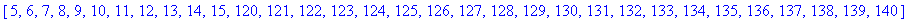 numstring2 := [5, 6, 7, 8, 9, 10, 11, 12, 13, 14, 1...
