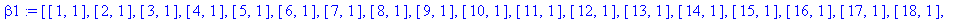 beta1 := vector([[1, 1], [2, 1], [3, 1], [4, 1], [5...