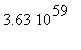 3.63*10^59