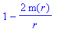 1-2*m(r)/r