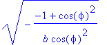 sqrt(-(-1+cos(phi)^2)/(b*cos(phi)^2))