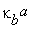 kappa[b]^a