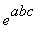 e^abc