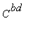 C^bd
