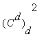 (C^d)[d]^2