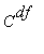 C^df