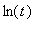 ln(t)