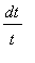 dt/t