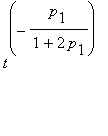 t^(-p[1]/(1+2*p[1]))