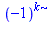 (-1)^k