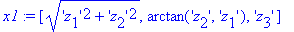 x1 := vector([sqrt(('z[1]')^2+('z[2]')^2), arctan('...