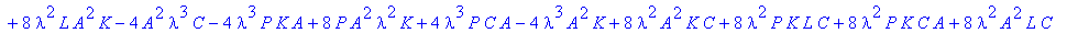 lambda^6-lambda^5*P-lambda^5*L+4*P*lambda^3*L*C-4*l...