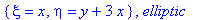 {xi = x, eta = y+3*x}, elliptic