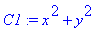 C1 := x^2+y^2