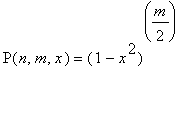 P(n,m,x) = (1-x^2)^(m/2)