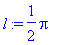 l := 1/2*Pi