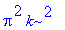 Pi^2*k^2