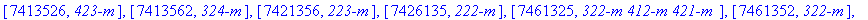 [[135, `000`], [1325, `400`], [1354, `030`], [1356,...