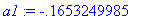 a1 := -.1653249985