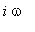 i*omega
