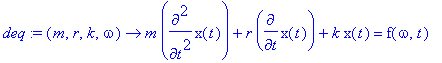 deq := proc (m, r, k, omega) options operator, arro...