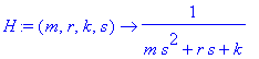 H := proc (m, r, k, s) options operator, arrow; 1/(...